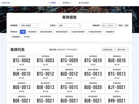 車牌號碼 查詢|汽機車